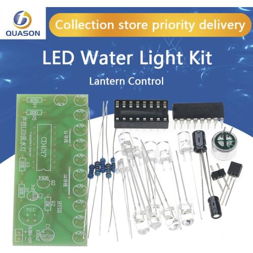 Voice activated LED Water Light Kit CD4017 Lantern Control Fun Electronic Production Teaching Training Diy Electronic Kit Module