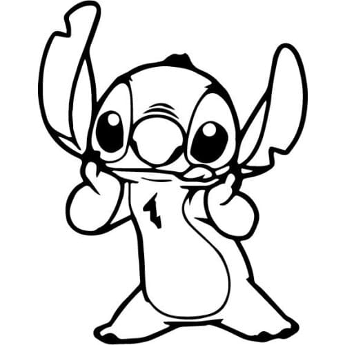 Dawasaru for Stitch Stickers Car Sticker and Decal Custom Window Door Laptop Truck Motorcycle Auto Accessories Apply To Car Door