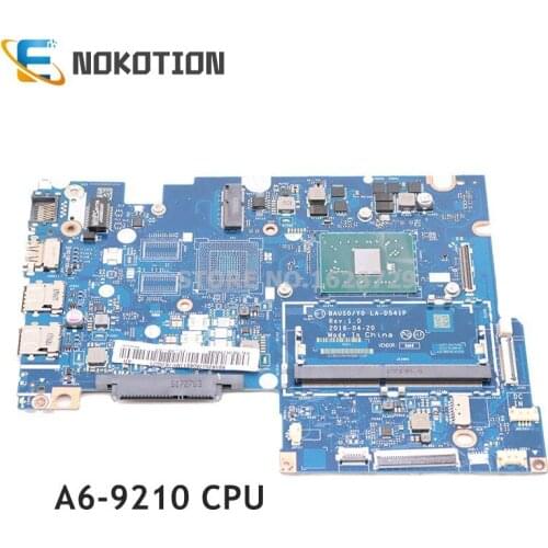 NOKOTION For Lenovo Yoga 510-14AST 500-14ACZ laptop motherboard 5B20J76068 BAUS0 Y0 LA-D541P Main board A6-9210 CPU