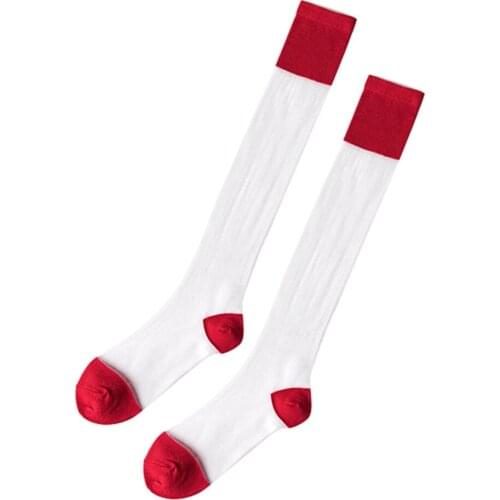 Newest Womans Mesh Breathable Kashi Calf Socks Fashion Color Long Thin Transparent Socks