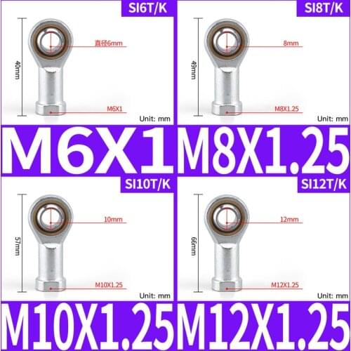 1 PC Type M4/M5/M6/M8/M10/M12/M14/M16 Pneumatic cylinder accessories fish eye joint SIT/K universal swing joint