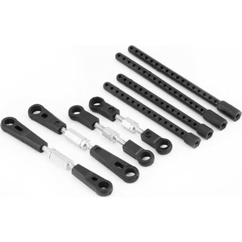 Universal Metal Steering Rod Car Shell Column Body Mounts Set for 1/10 HSP 02012 94122 94123 RC Car Parts