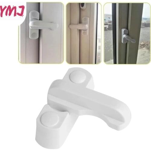 1PCS Plastic+Stainless Steel+Zinc Alloy UPVC Child Safe Security Window Door Sash Lock Safety Lever Handle Sweep Latch