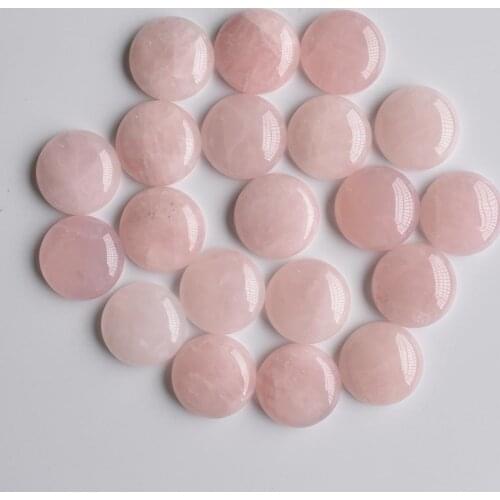 2020 Fashion hot selling good quality pink natural stone round cabochon beads 20mm 20pcs/lot Wholesale free shipping