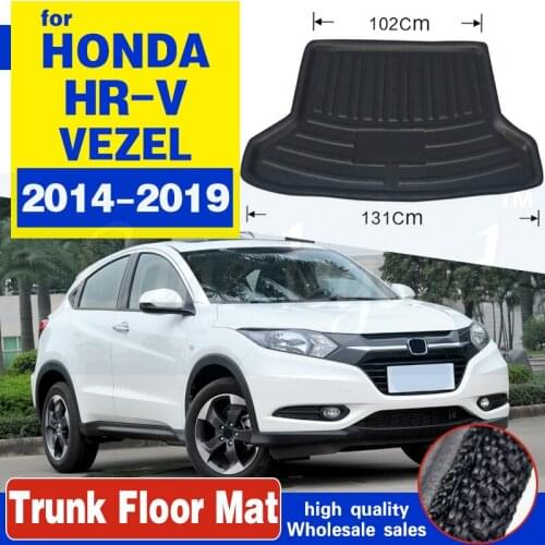 Rear Boot Cargo Liner Trunk Floor Mat Carpets Tray Mats Pad Mat Carpet For Honda HR-V HRV Vezel 2014 2015 2016 2017 2018 2019