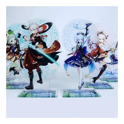 Anime Genshin Impact Ganyu Kamisato Ayaka Kaedehara Kazuha Acrylic Stand Figure Model Toy Desktop Decor Student Gift Cosplay