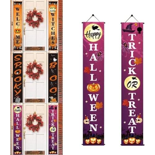 Halloween Porch Banners Unique Hanging Decorations For Party Trick Or Treat Halloween Home Decor