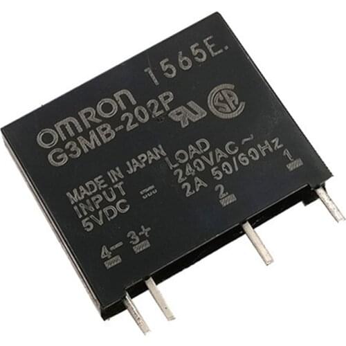 Free shipping 5PCS/Lot G3MB-202P-5VDC G3MB-202P 5V DC-AC SSR IN 5VDC Out 240VAC 2A Solid State Relay