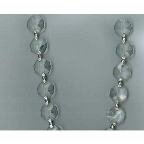 50cm height per chain 18mm hexagonal crystals Bead Chain glass Garland Strands crystal chandelier bead chain for lighting