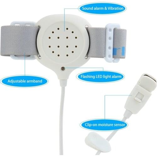 Bedwetting sensor Alarm baby Potty Training humanized design wet reminder Sleeping Enuresis plaswekker For babies, older, frail