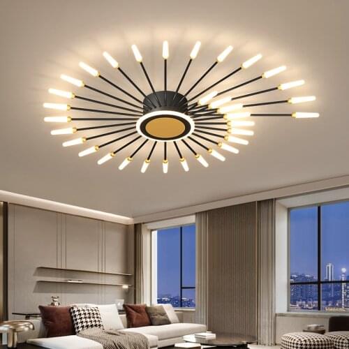 Modern Minimalist Living Room Ceiling Lamp Bedroom Room Lamp Warm Romantic Decoration Luxury Net Red Light Fixture Hall Lights