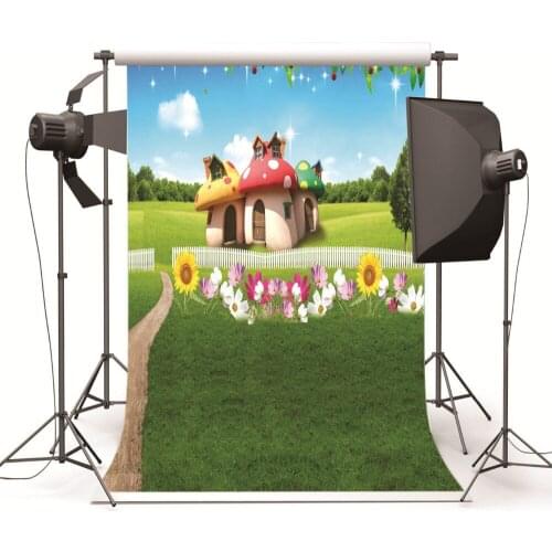 Photography Background for Baby Photo Studio Children Wedding Spring Flowers House Photographic Backdrop for Photo Shooting