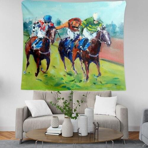 PLstar Cosmos horse race Tapestry 3D Printing Tapestrying Rectangular Home Decor Wall Hanging style-8