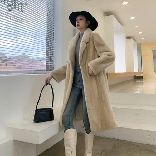KMETRAM Long Fur Coats