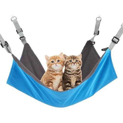 Cat Hammock Bed Comfortable Pet Hanging Bed for Cat Small Dog Rabbits Double-sided Kitten Mat Removable Kitty Bed Cushion