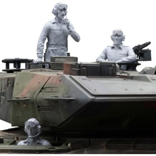 1/16 Scale Unpainted Resin Figure tank crew 3 figures collection figure