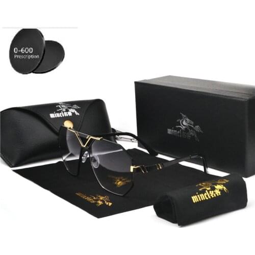 MINCL/New Style 2019 Luxury Brand Designer Sunglasses Men Women Vintage Oversized Myopia Polarized Man Driving Sunglasses NX