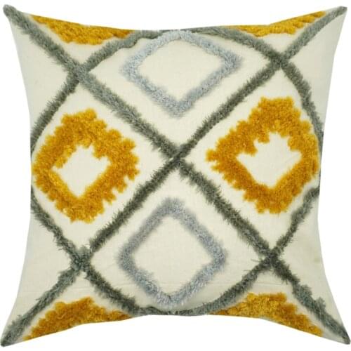 Boho Cotton Embroidery Throw Pillow Covers Decorative Cushion Covers Pillow Case 18 x18 inches