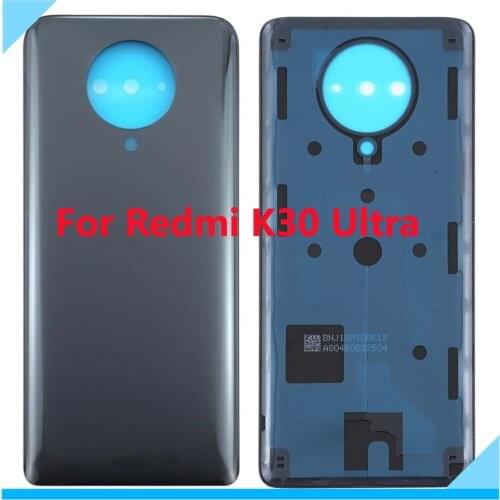 Original New Glass Battery Door Housing For Xiaomi Redmi K30 Ultra Rear Case Cover Lid With Adhesive Parts