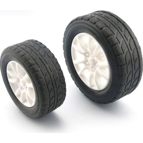 Rubber Wheels 2*30mm 2.5*38mm 3*38mm Miniature Tires Simulation Tyres Spare Parts for DIY 4WD Electric Trolley Model