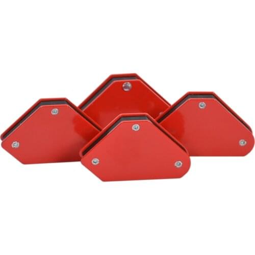 4pcs/Set Welding Magnet Magnetic Square Holder Arrow Clamp 45 90 135 Degrees 9LB Magnetic Clamp For Electric Welding Iron Tools