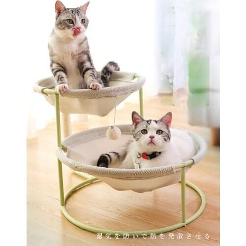 TT Cat Nest Four Seasons Universal Removable and Washable Cat Hammock Cat Supplies Double-Layer Hanging Basket Cool Nest