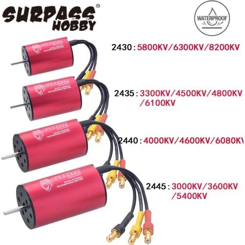 SURPASS HOBBY 2430 2435 2440 2445 Waterproof Brushless Motor for Traxxas HSP Wltoys 1/16 1/18 RC Truck Monster Car Boat Bait