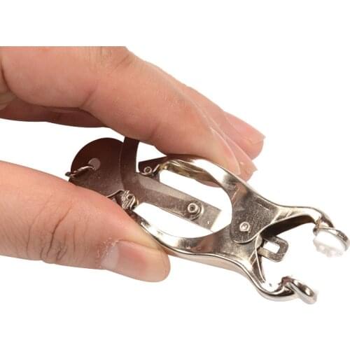 1 Pair Stainless steel Metal Nipple Clamps Sex Toys breast Clips BDSM Adult Games toys For Couples Flirt sex Toys For Women