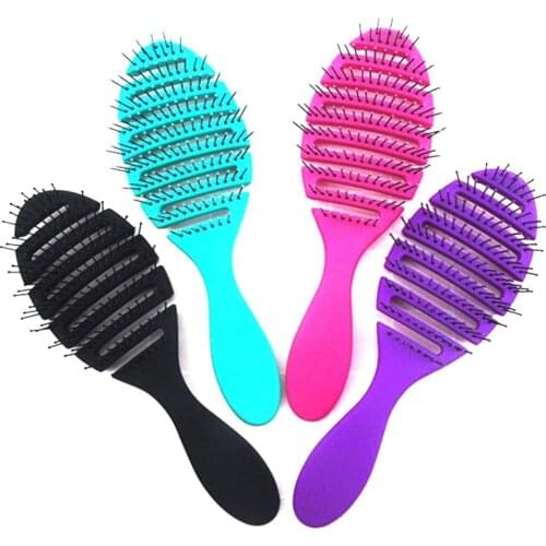 1pcs High Quality Wet Brush Comb Tool Barber Hair Brush Hair Styling Tools Anti-static Head Massage Hairbrush Magic Comb