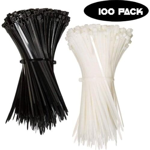 100PCS Self-locking plastic nylon tie set, Plastic Tie Rod Assembly, 3x100, 3x150, Industrial Supply, Hardware Cable & Fasteners