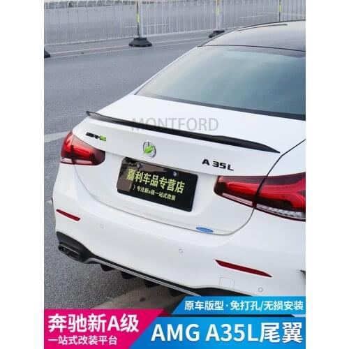 2019 2020 For New Mercedes-Benz V177 W177 A Class A200L A200 A180 High Quality ABS Rear Trunk Lip Spoiler Wing Decoration
