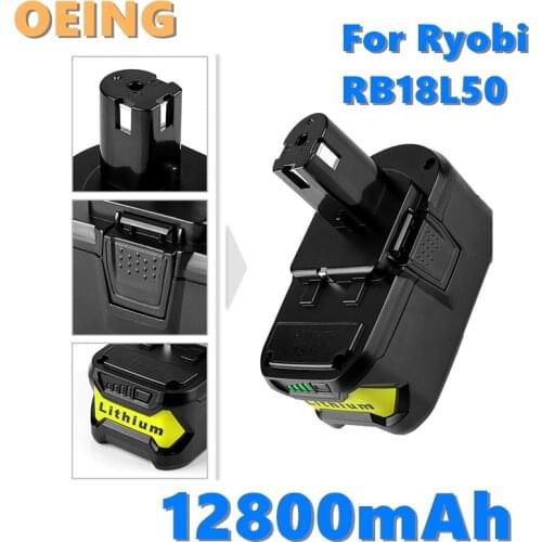 2021NEW 18V 6.0 Ah for Ryobi RB18L50 ONE+ Lithium-Ion Battery P108 RB18L40 RB18L25 RB18L15 P107 P122 P104 P105 with LED Indicato