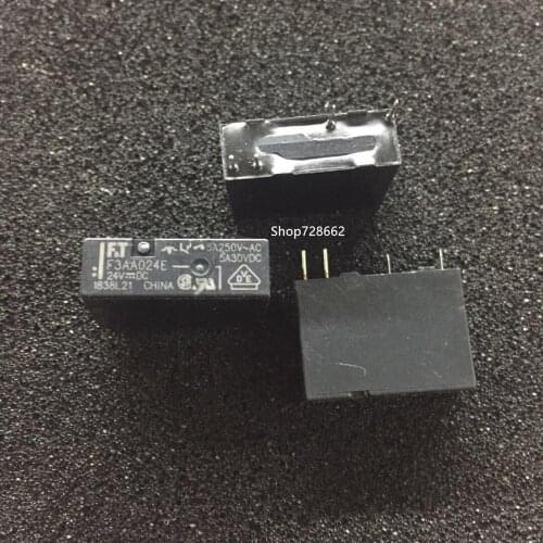 5 teile/los power new relais F3AA005E F3AA012E F3AA024E 4 pins 5A