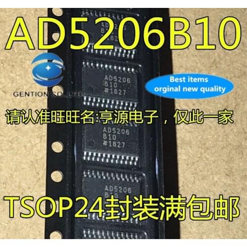 5PCS AD5206BRUZ10 AD5206B10 AD5206 TSSOP24 digital potentiometer chip in stock 100% new and original