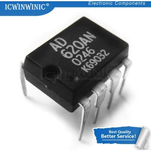 5piece AD620ANZ DIP-8 DIP operational amplifier AD620AN DIP AD620A AD620 In Stock
