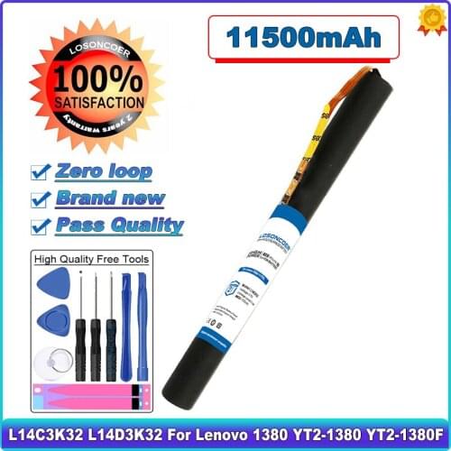 Top 1150mAh L14C3K32 Battery for Lenovo YOGA Tablet 2 Pro-1380F 1380 YT2-1380 YT2-1380F Yoga 11-TTH L14D3K32 tablet Pc