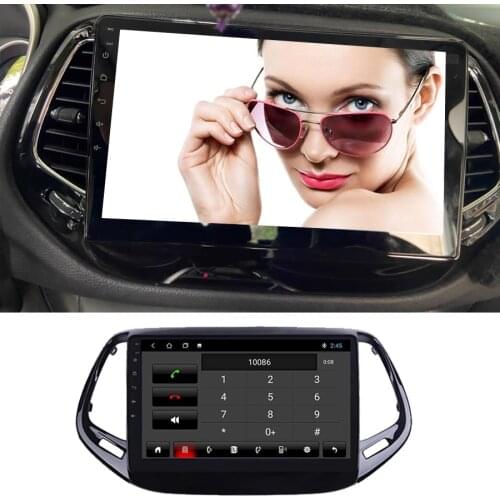 IPS Android 10 Car Radio BT HU Stereo DVR Camera For Jeep Compass 2017 2018 Car Auto Multimedia GPS Navigation Video Player