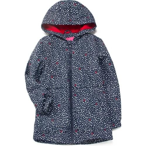 Children/Kids/Girls Windproof Jacket with fleece lining, Girls Jackets, Girls Coat, Hooded Parka, 4 to 12Y