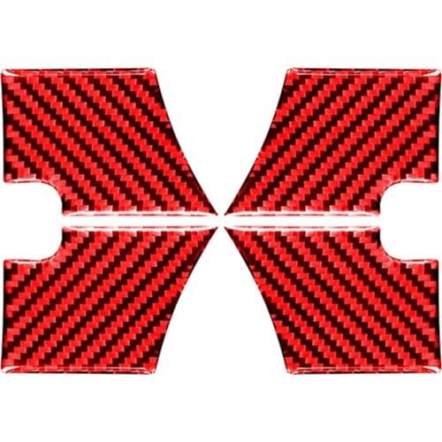 For Ford Explorer 2013-2018 Carbon Fiber Car Inner Door Bowl Cover Moulding Decoration Trim Sticker