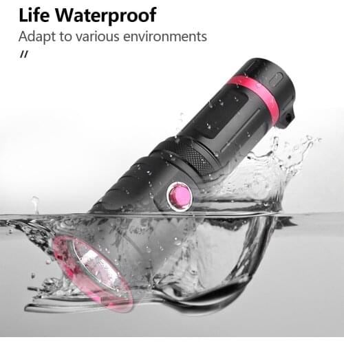 Diving Flashlight Super Bright P70 LED Underwater Torch Lamp Portable Lanterna Camping Lamp With Hand Rope Tactical Dive Torch
