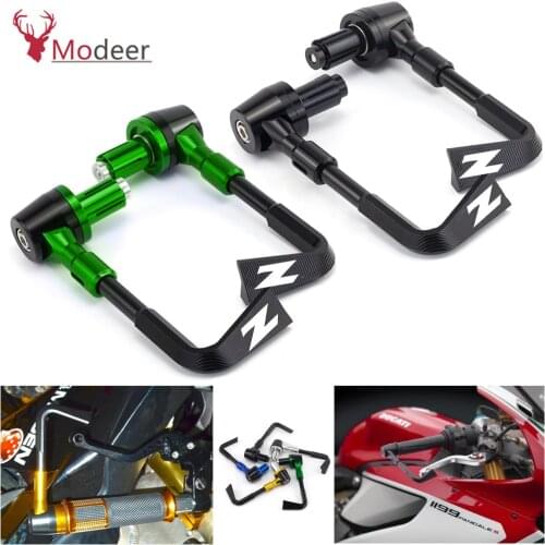 Motorcycle Handlebar Brake Clutch Levers Protector Guard Moto Parts Bike CNC Aluminum For Kawasaki Z1000 Z900 /RS Z650 Z800 Z300