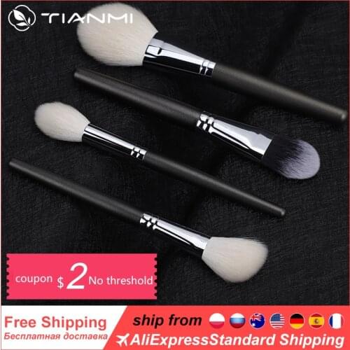 New Arrival Goat Hair Makeup Brushes Set Professional Kit 1pcs Brochas Maquillaje Makeup Brush Beauty Tool Makeup Powder Brush