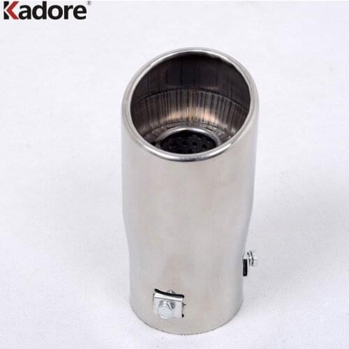 For Nissan Tiida Versa 2012 2013 2014 Stainless Steel Rear Exhaust Muffler Tip Pipe Cover Tail Silencer Trim Car Accessories