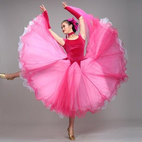 New Lady Ballroom Dancing Dress Modern Dance Competition Costume women Waltz Tango Foxtrot Quickstep dresses