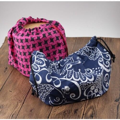 Portable Lunch Box Bag Drawstring Lunch Bag Bento Tote Pouch Lunch Box Storage Travel Picnic Tea Sets Bag Kitchen Tools Cocina