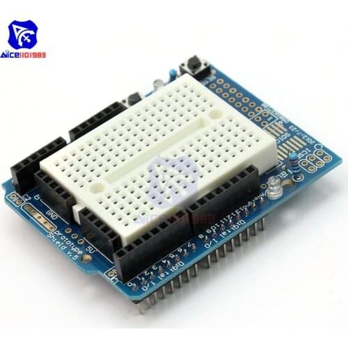 Diymore SYB-170 Proto Shield Prototype Expansion Board Solderless Breadboard for Arduino R3 ATMEGA328P One MEGA328