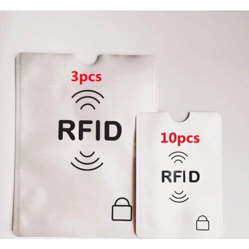 RFID Blocking Sleeves Identity Theft Prevention RFID Credit Card Holders (Set of 10 Credit Card Protector Sleeves + 3 Passport