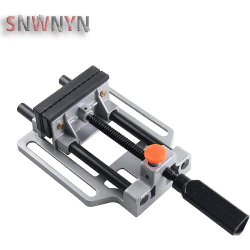 Aluminum Alloy Bench Vise Flat Clamp-on Plier Drill Press Milling Machine Clamping Tool Vice Woodworking Hand Operated Tools