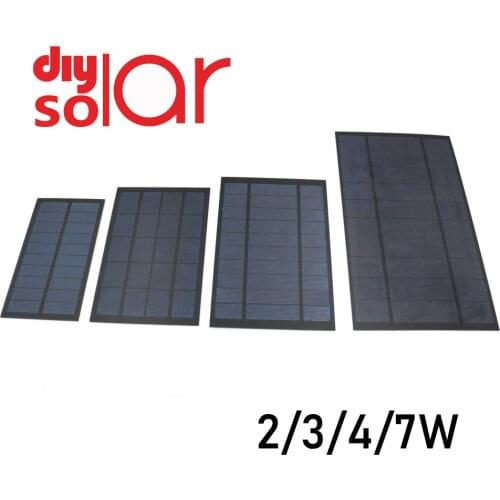 5 V 2 3 4 7 W Output USB Solar Cell Outdoor 18650 Battery Charger USB Female Port 5V Charge Regulators Solar Panel