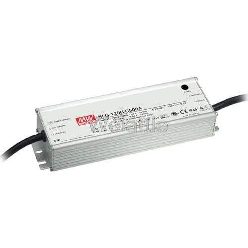 MEAN WELL original HLG-120H-C500A 150V ~ 300V 500mA HLG-120H-C 150W LED Driver Power Supply A type Waterproof IP65